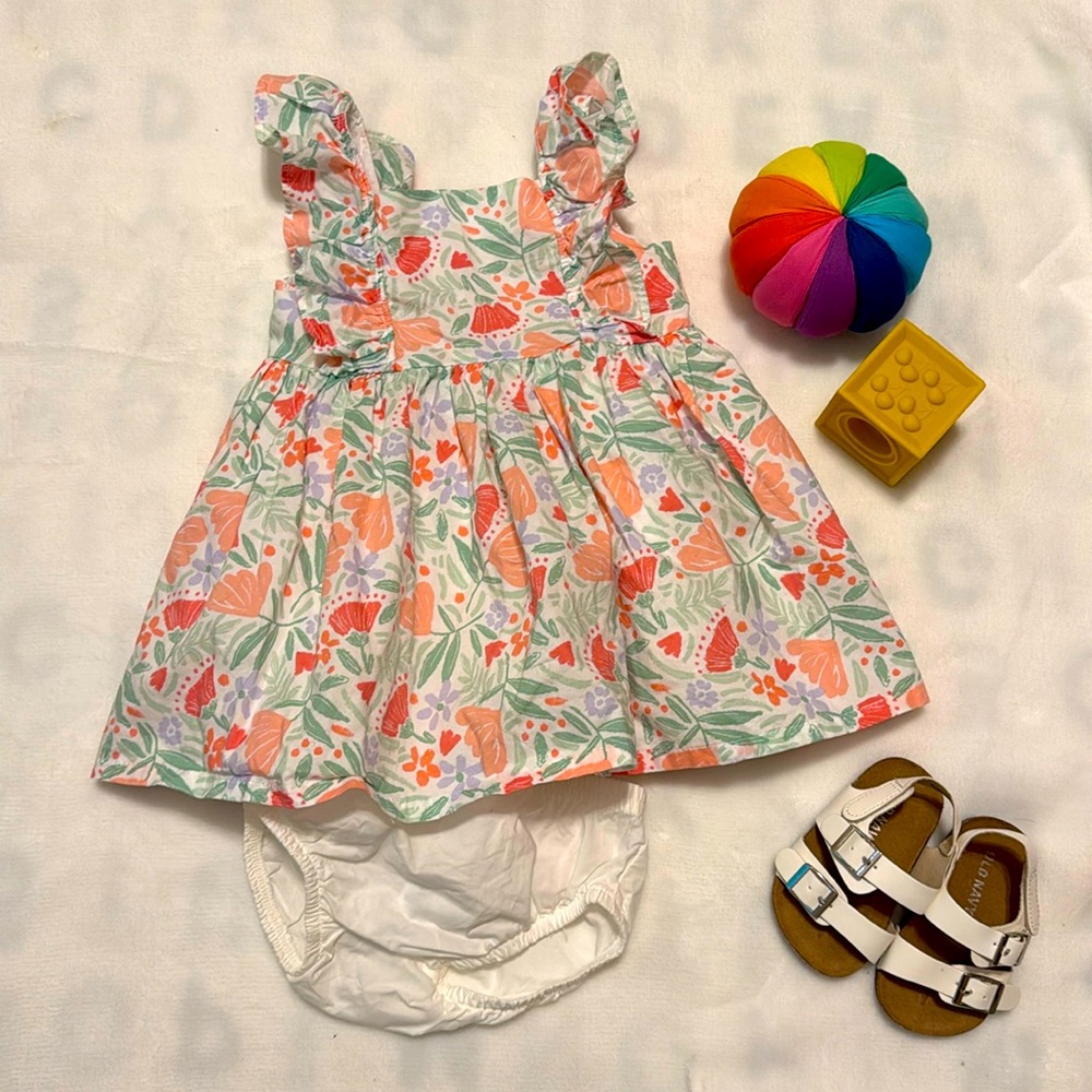Carters Child Of Mine Dress and Bloomers